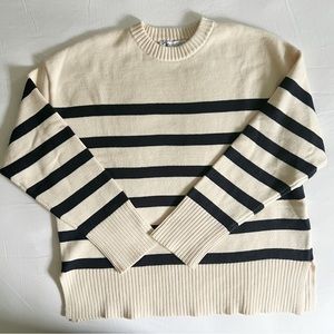 Striped knit sweater